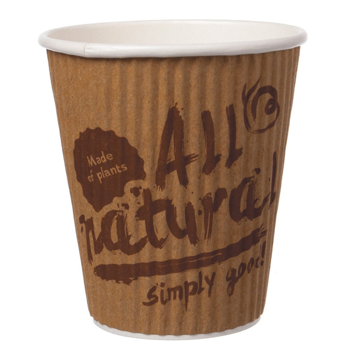 Mug strié Coffee to Go mug marron - 300ml (12oz) Ø 90mm strié