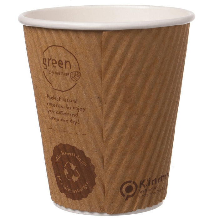 Mug strié Coffee to Go mug marron - 300ml (12oz) Ø 90mm strié