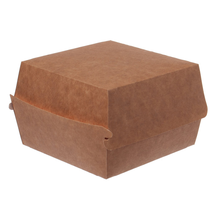 Boîte à burger / boîte à menu naturel 11 x 11 x 8 cm