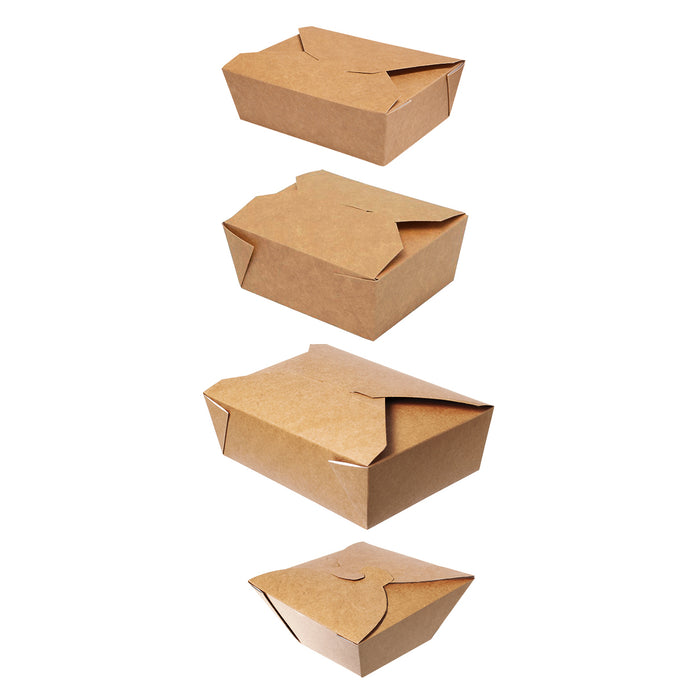 Lunch box menu box snack box naturel 17 x 17 x 7 cm - 1000ml