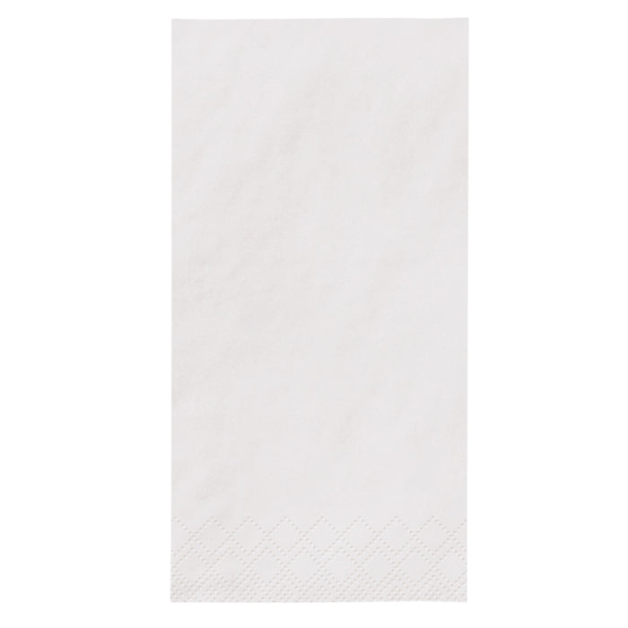 Serviettes en papier - 2 épaisseurs 33 x 33 cm pli 1/8 - blanc
