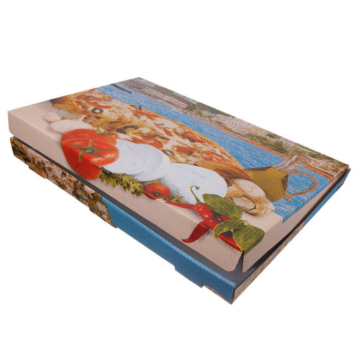 Boîte à pizza boîte à pizza 40 x 60 x 5 cm kraft marron