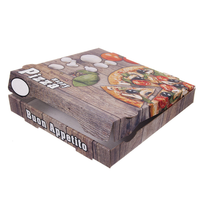 Boîte à pizza boîte à pizza kraft marron 30 x 30 x 4 cm