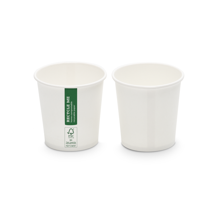 Gobelet en carton bio, 100 ml, certifié FSC®, compostable à domicile, marron, Ø 6,3 x 6,2 cm