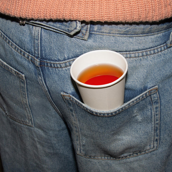 Gobelet en papier compostable à emporter, 200 ml, blanc