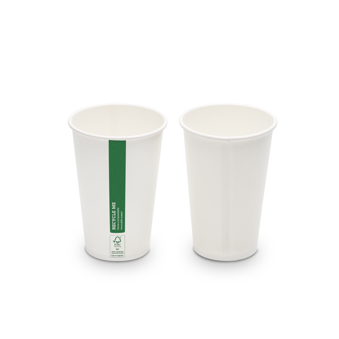Gobelet en carton bio, 300 ml, certifié FSC®, compostable à domicile, marron, Ø 9 x 11 cm