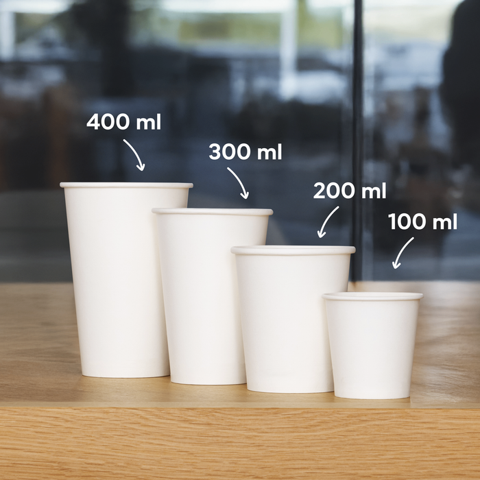 Gobelet en carton bio, 300 ml, certifié FSC®, compostable à domicile, marron, Ø 9 x 11 cm
