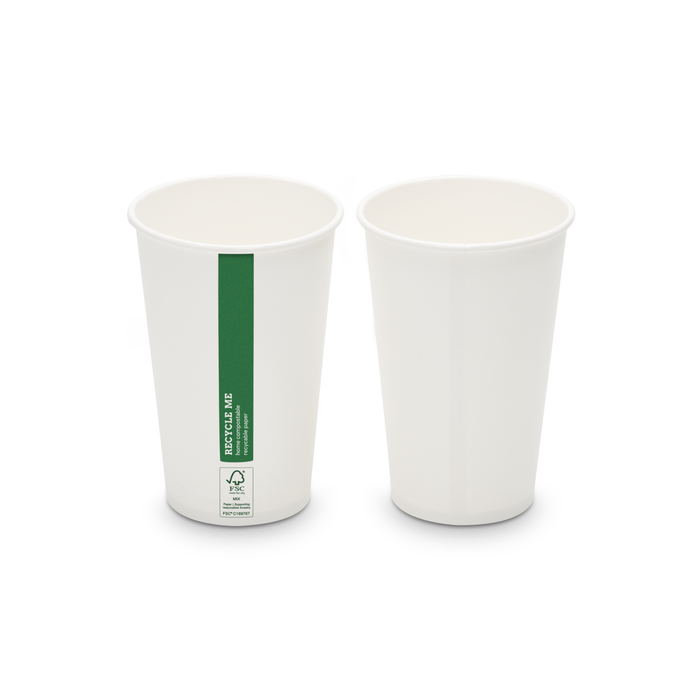 Gobelet en carton bio, 400 ml, certifié FSC®, compostable à domicile, marron, Ø 9 x 13,6 cm