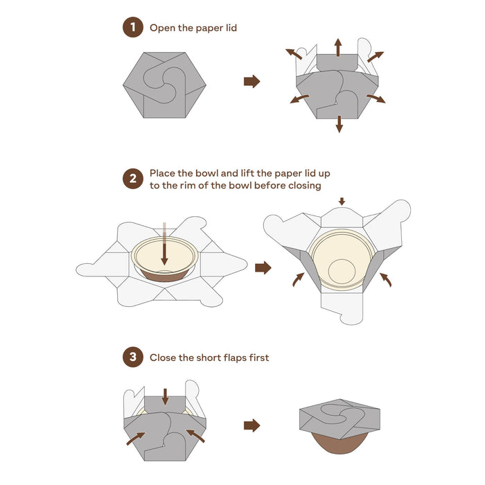 Bol à emporter durable, fabriqué à partir de feuilles de palmier, LEEF, 900 ml, 25 x 22 x 6,5 cm