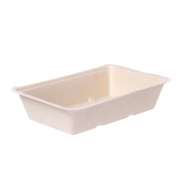 Bol à goûter A14 non divisé 16,2x10,8x3,6cm Bagasse