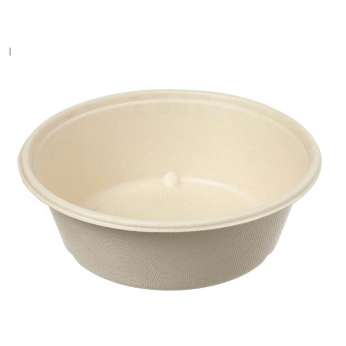 Bol à goûter A9 non divisé marron 12x7x3,5cm Bagasse