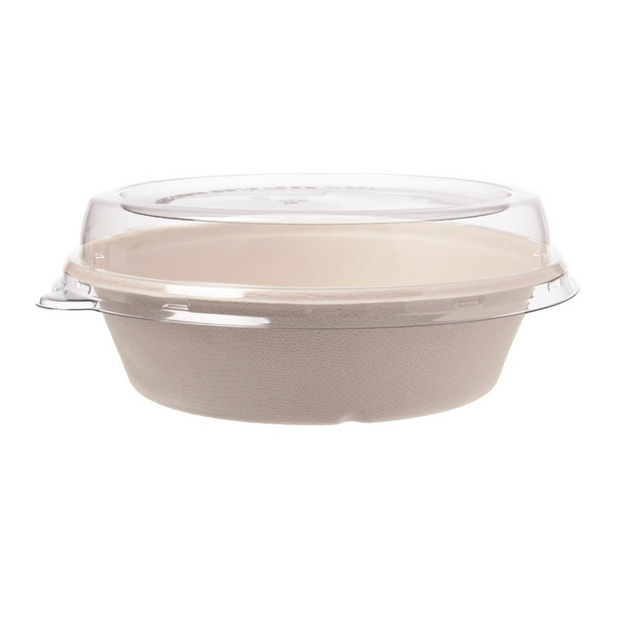 Saladier rond 900ml marron 19.4x5.3cm Bagasse