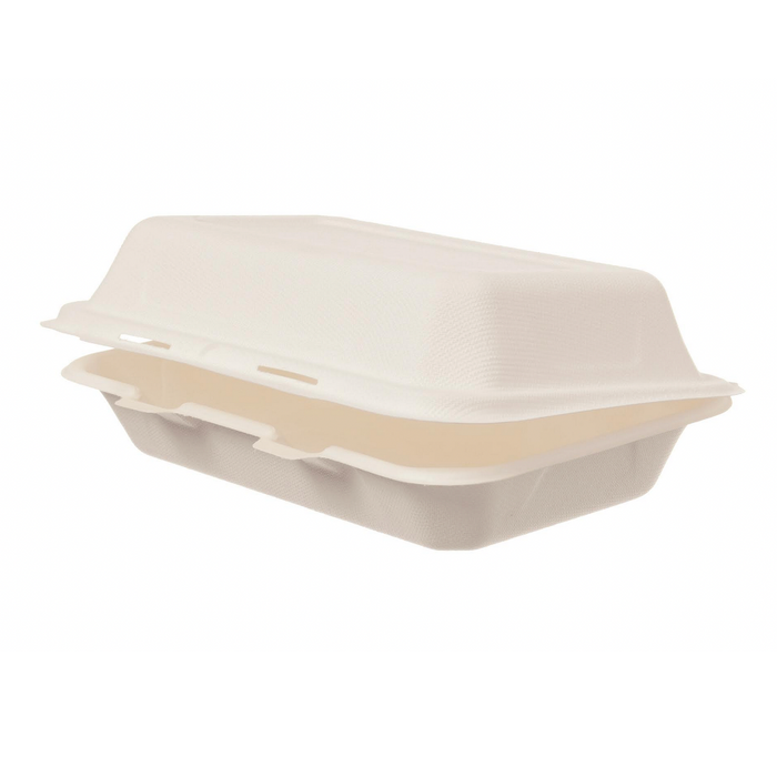 Boîte à menu HP3/IP910 non divisée 16,2x24,4x7,2cm bagasse