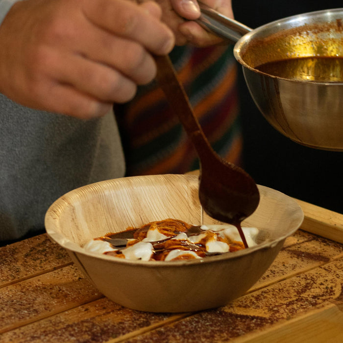 Bol feuille de palmier rond - Ø 18 cm - 600ml