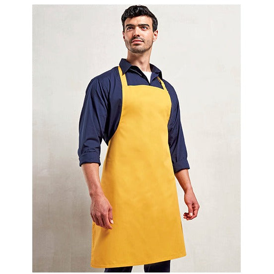 Tablier à bavette magenta - taille universelle - 72 x 86 cm - 65% polyester / 35% coton