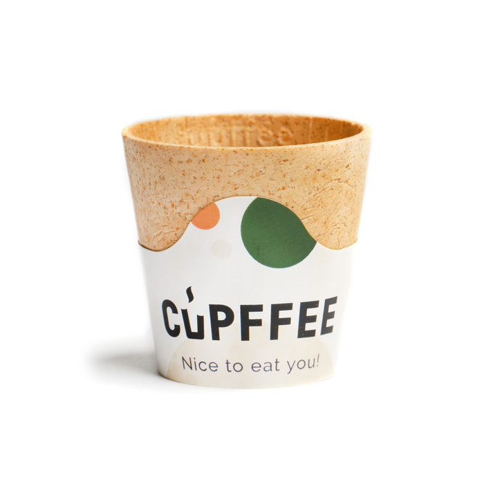 Tasse comestible, durable, Cupffee, 110 ml