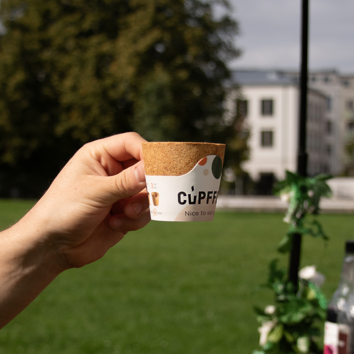 Tasse comestible, durable, Cupffee, 110 ml