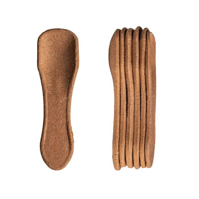 Essbarer Eislöffel, Kakao, vegan, Halal-zertifiziert, 9 x 2,8 cm