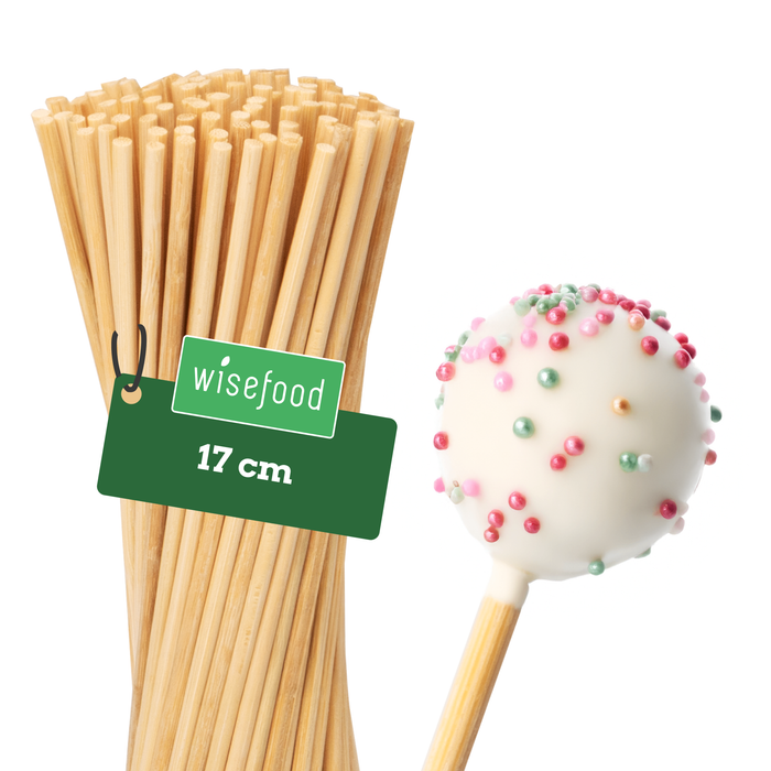 Bâtonnets Cake Pop en bois de bouleau - 17cm