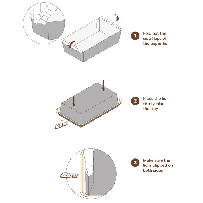 Boîte à sushis bio à emporter, en feuille de palmier avec couvercle en papier, LEEF, 17 x 12 x 5 cm