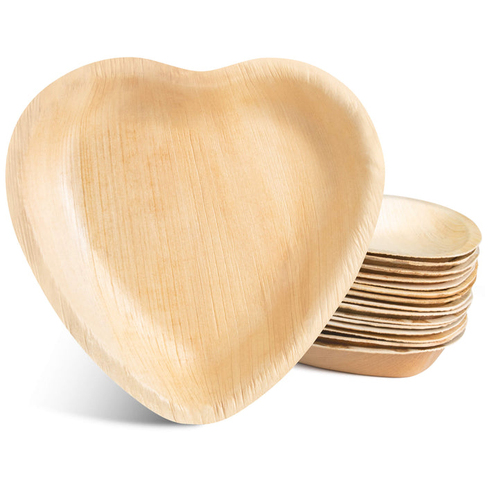 Bol feuille de palmier en forme de coeur 15 x 16,5 cm