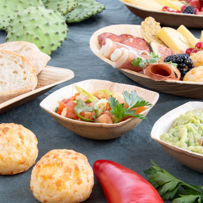 Bol en feuille de palmier, 75 ml, carré, 9 x 9 x 3 cm