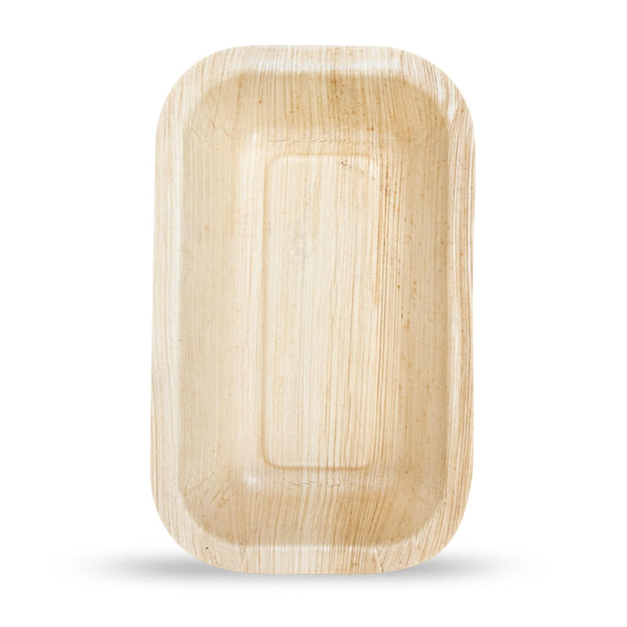 Bol en feuille de palmier, 600 ml, rectangulaire, 24 x 15 x 4 cm