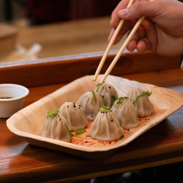 Bol en feuille de palmier, 400 ml, rectangulaire, 23 x 16 x 2,5 cm