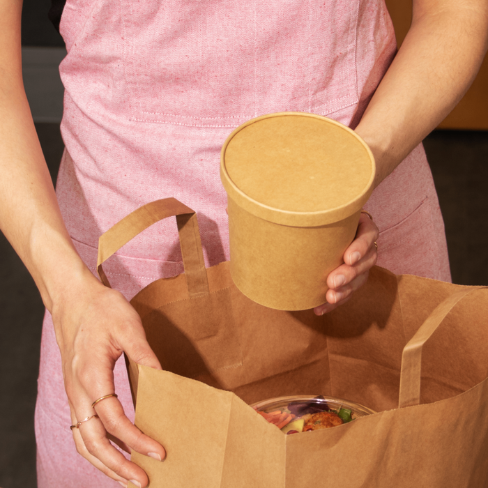 Gobelet bio à emporter, 600 ml, papier, certifié FSC®, compostable à domicile, marron, Ø 11,5 x 10,8 cm