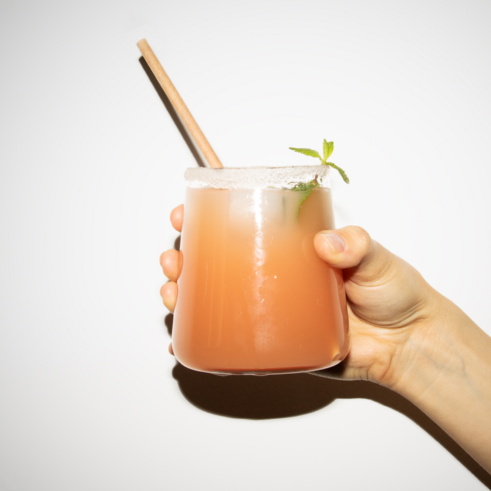 Pailles en papier 6 x 200 mm marron