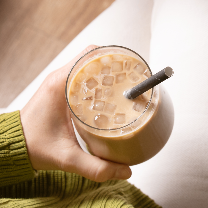 Pailles en papier 8 x 145 mm noir