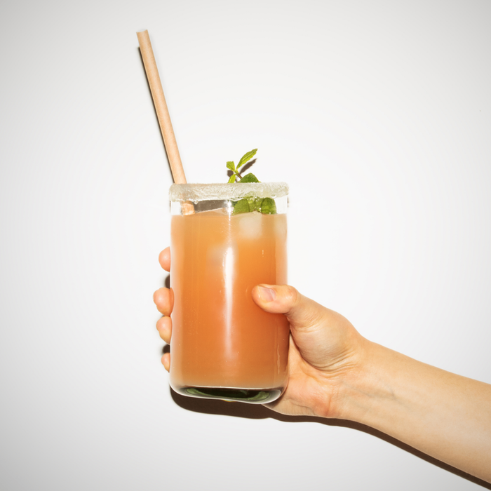 Pailles en papier kraft 8x245mm