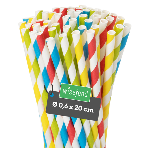 Pailles En Papier écologique BIO PAILLES EN PAPIER 6/205mm - Blanc Et Jaune 250 Pcs 82616997 Pailles En Papier écologique BIO PAILLES EN PAPIER 6/205mm - Blanc Et Jaune 250 Pcs 82616997