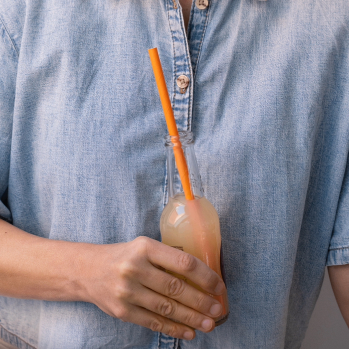 Pailles en papier, couleurs assorties, Ø 0,8 x 24,5 cm