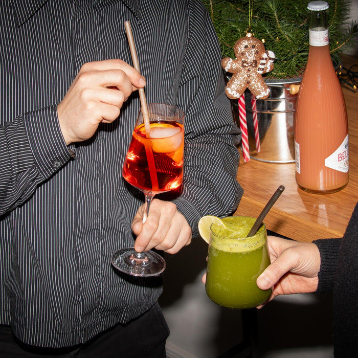 Pailles de riz comestibles, brunes, Ø 6 mm x 22,5 cm