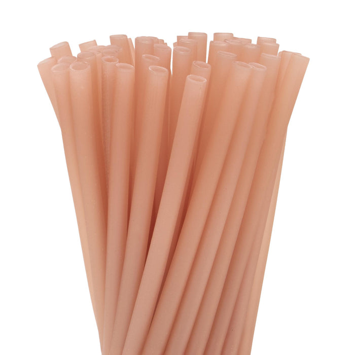 Paille de riz comestible, brune, Ø 8 mm x 25 cm