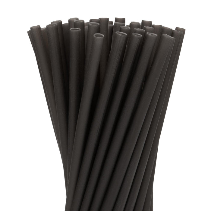 Pailles de riz comestibles, noires, Ø 6 mm x 22,5 cm