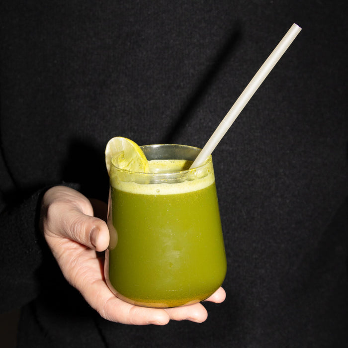 Pailles de riz comestibles, blanches, Ø 6 mm x 22,5 cm