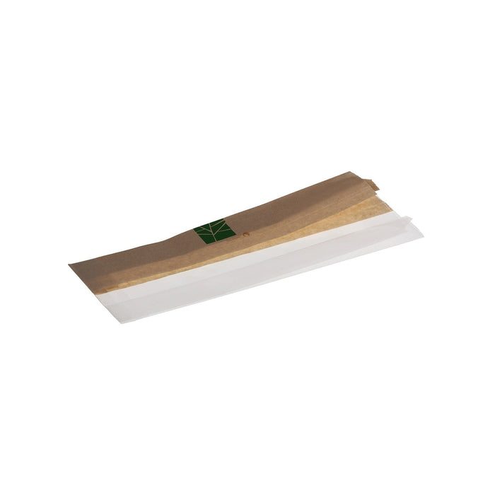 Sac sandwich 1/2 papier, 1/2 PLA - 100+2x30x280mm