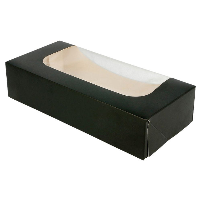 Emballage de sushi / boîte de transport - 20 x 9 x 4,5 cm - noir