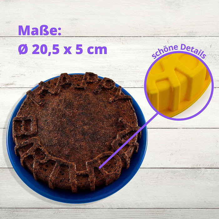 Moule silicone cake - jaune Ø 20,5cm