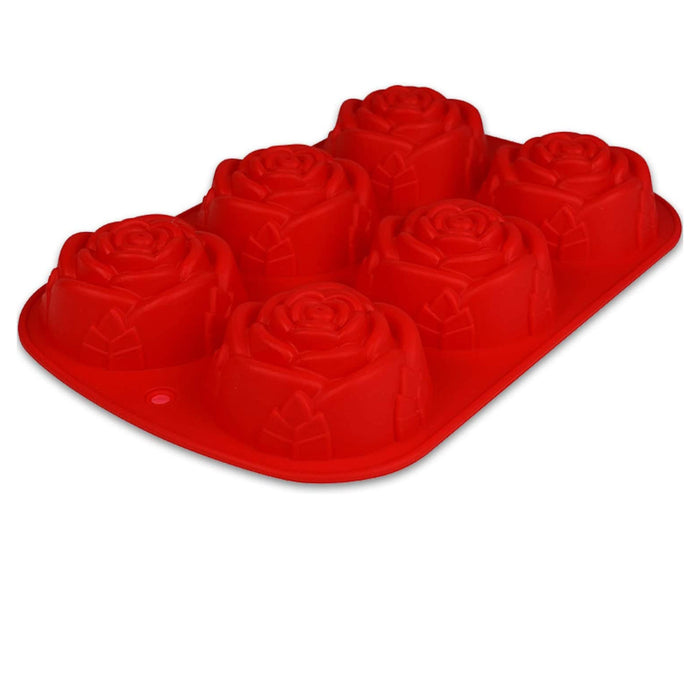 Moule silicone roses - rouge 24,5x16x3,5cm - 1 moule