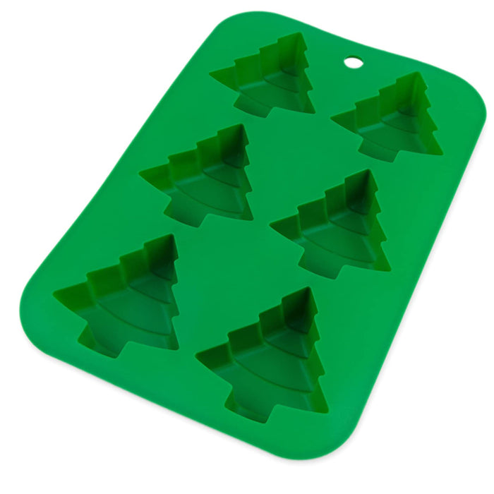 Moule silicone sapin - vert 26x17.5x2.5cm
