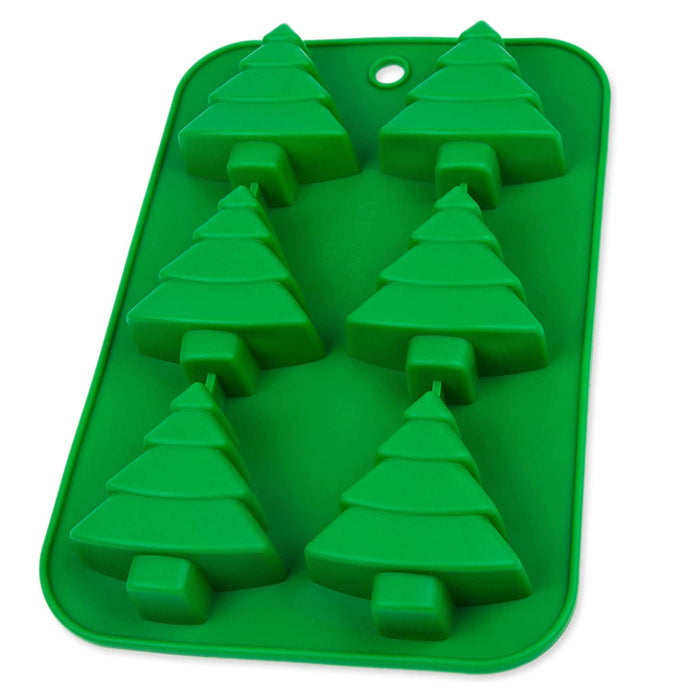 Moule silicone sapin - vert 26x17.5x2.5cm