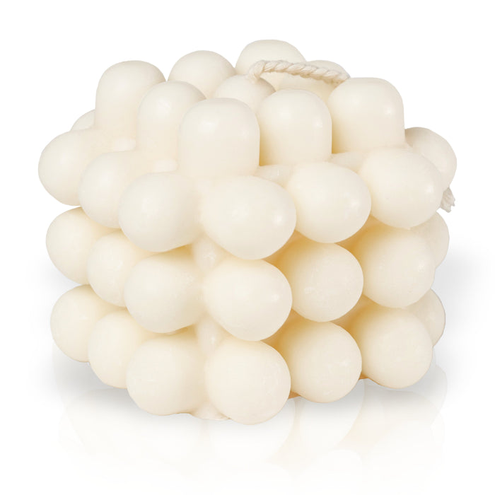 Bougies bulles blanches Ø 7,2 cm