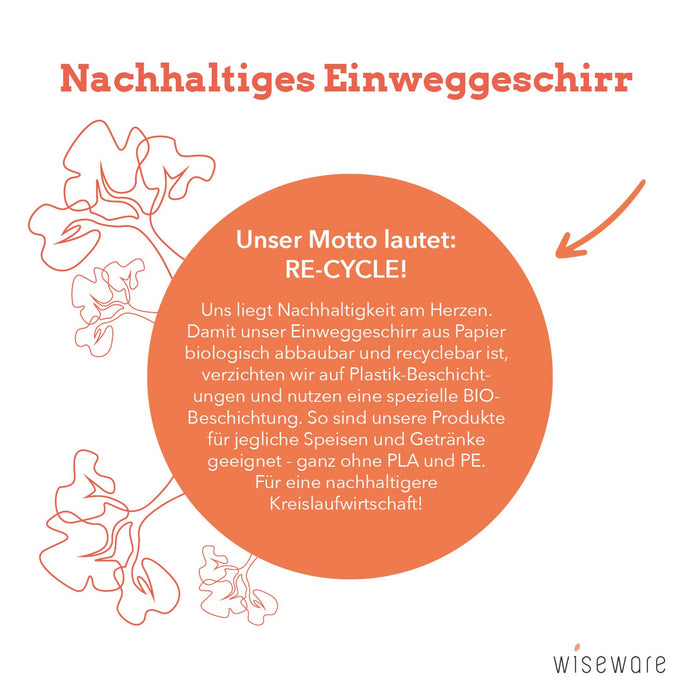 Assiettes jetables en carton - assiettes en papier Ø 20 cm blanc