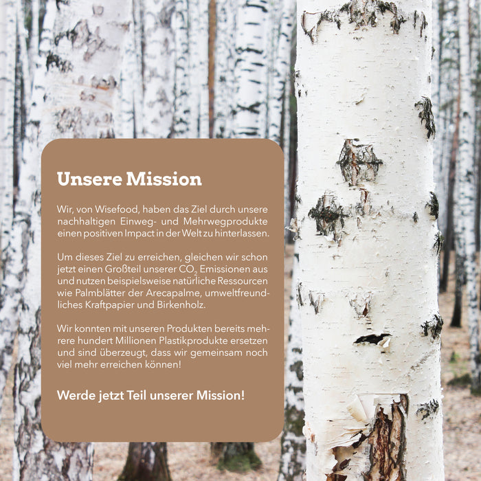 Fourchette à frites en bois - fourchette à fruits / fourchette à frites (8,5 cm)