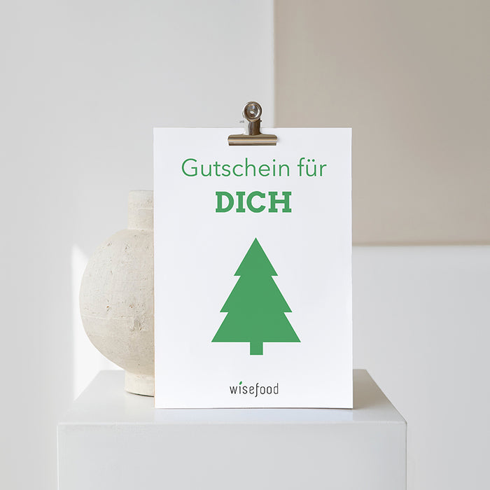 Chèque cadeau Wisefood en PDF imprimable Noël