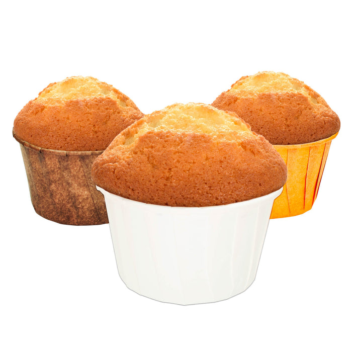 Moules à muffins tricolores 4 cm - Moules à muffins en papier - Moules à muffins
