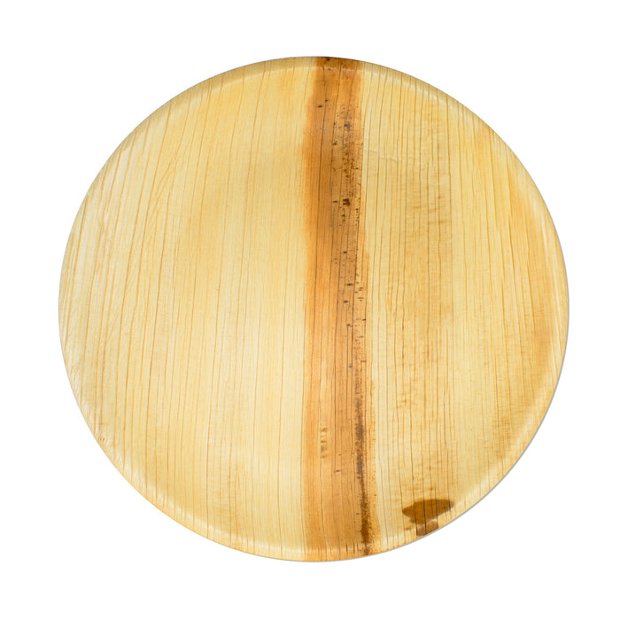 Assiette feuille de palmier - ronde 18cm
